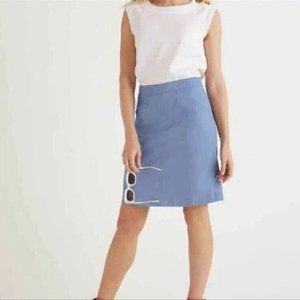 NWT Boden sea mist Blue Cotton Skirt
